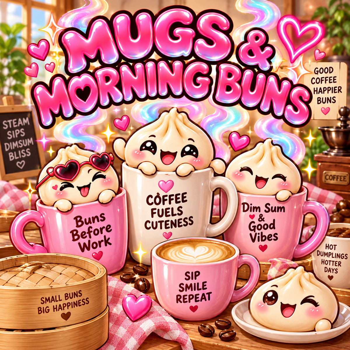Wanton Dimsum Buns Mugs and Morning Buns collection
