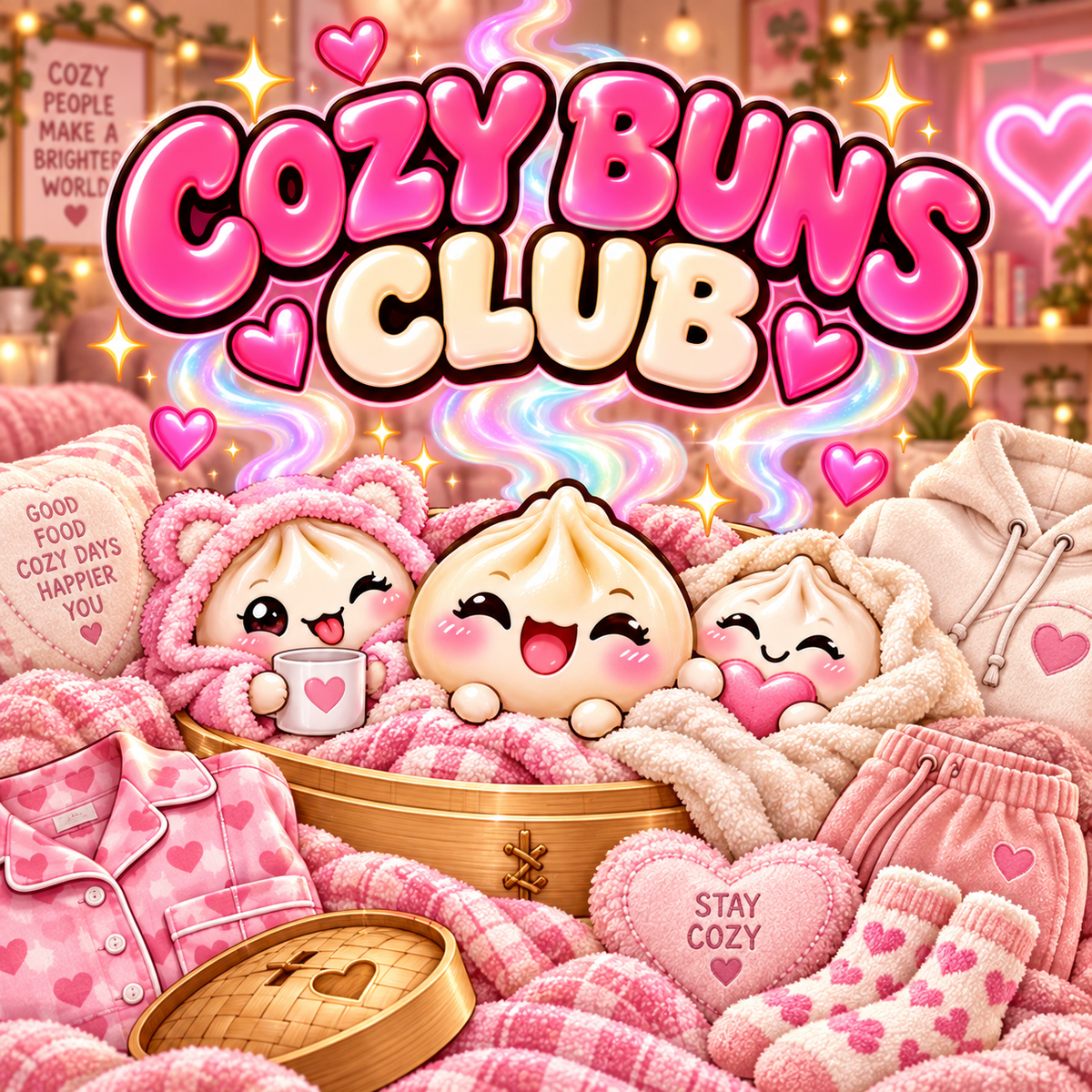 Wanton Dimsum Buns Cozy Buns Club collection