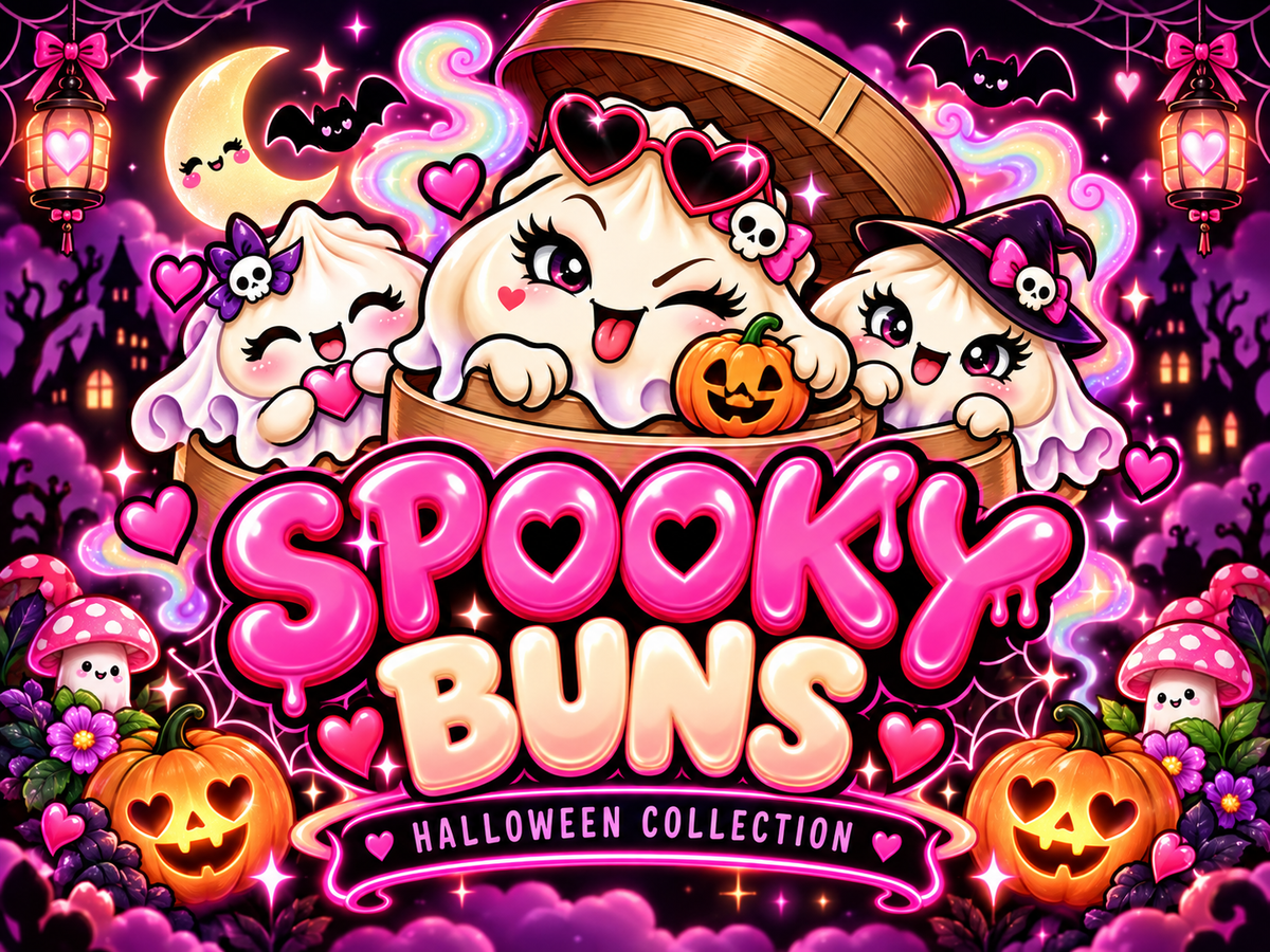 Wanton Dimsum Buns Spooky Buns Halloween collection