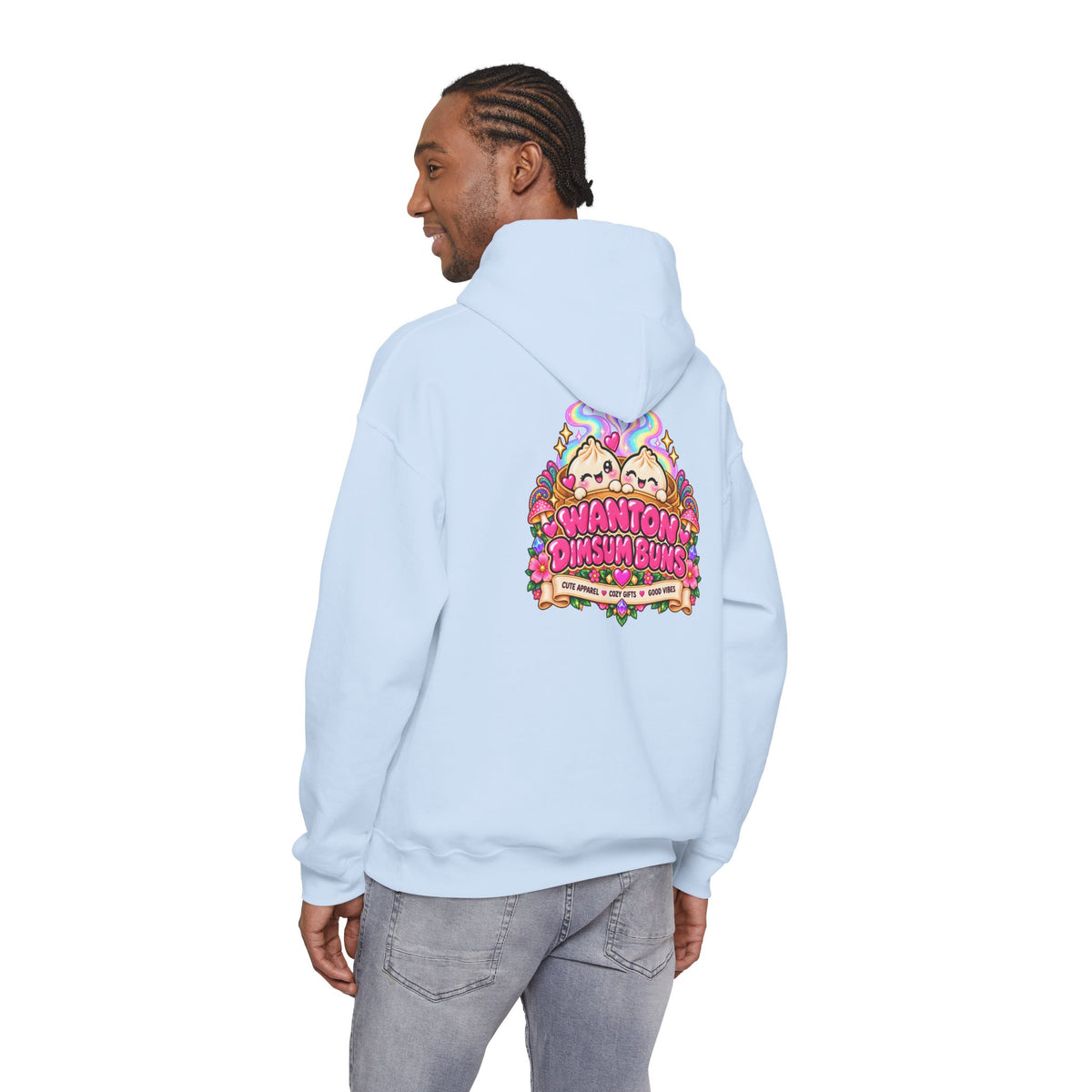 Dim Sum Buns Hoodie — Cute Wanton & Dimsum Graphic Pullover