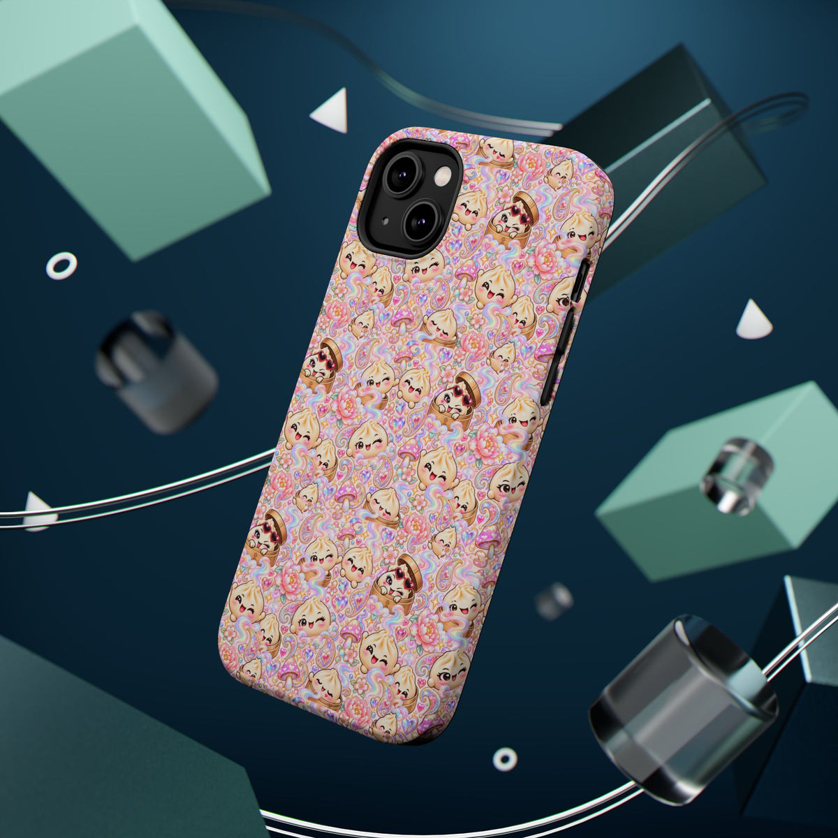 Wanton Dimsum Buns Magnetic Phone Case — Pastel Kawaii Dumplings