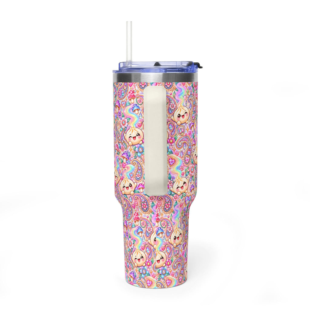 Wanton Dimsum Buns 40oz Rainbow Dumpling Tumbler — Insulated Travel Cup