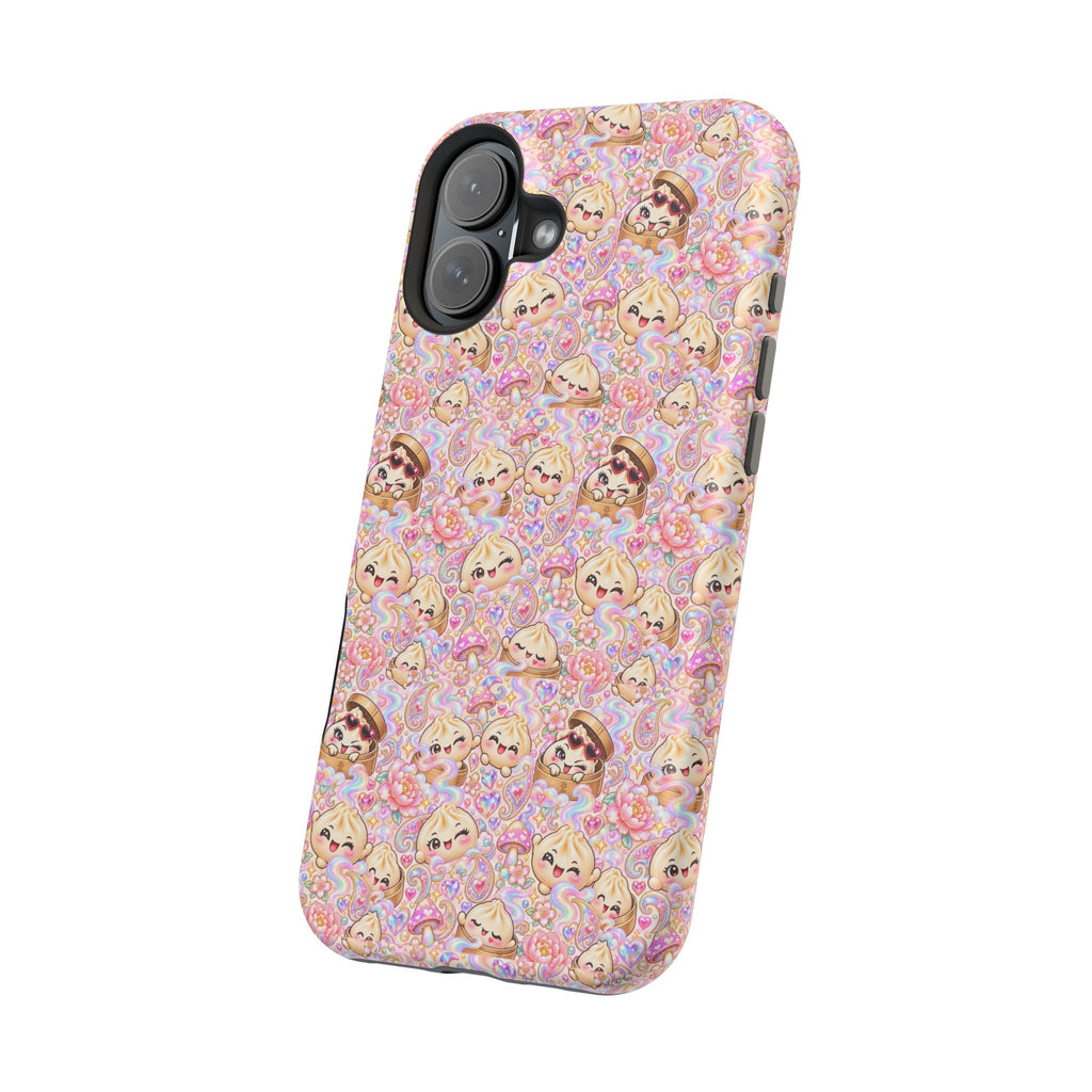 Wanton Dimsum Buns Magnetic Phone Case — Pastel Kawaii Dumplings