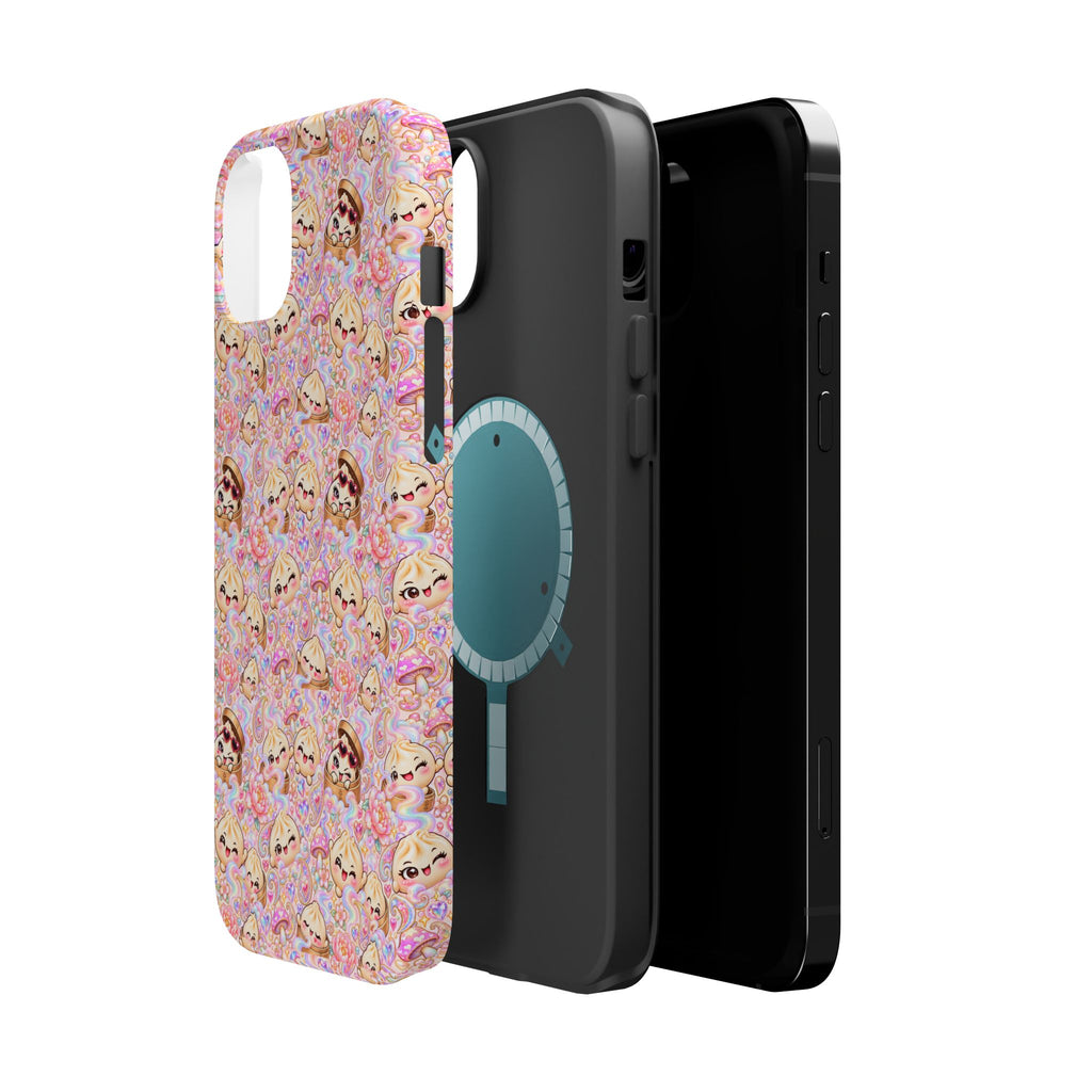 Wanton Dimsum Buns Magnetic Phone Case — Pastel Kawaii Dumplings