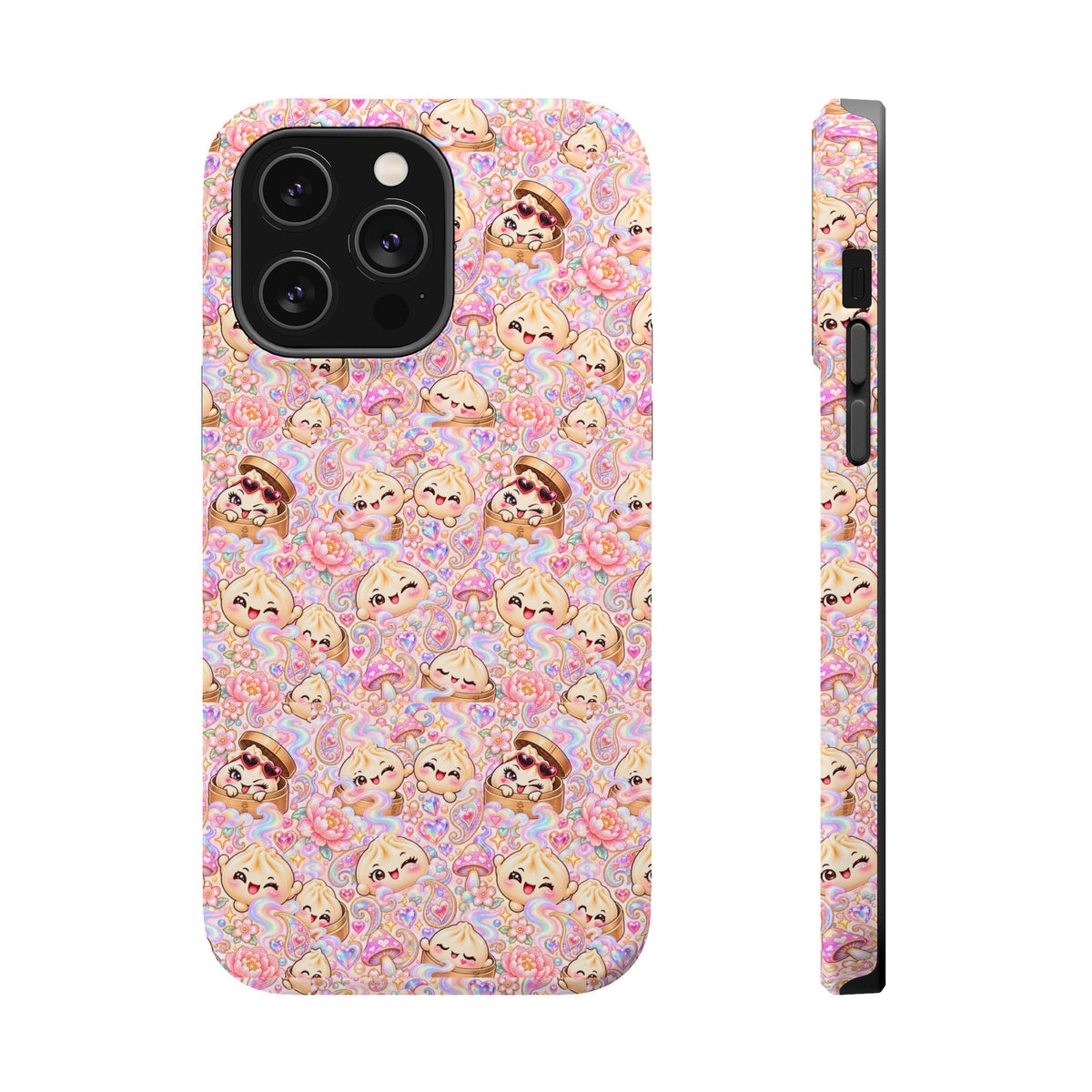 Wanton Dimsum Buns Magnetic Phone Case — Pastel Kawaii Dumplings