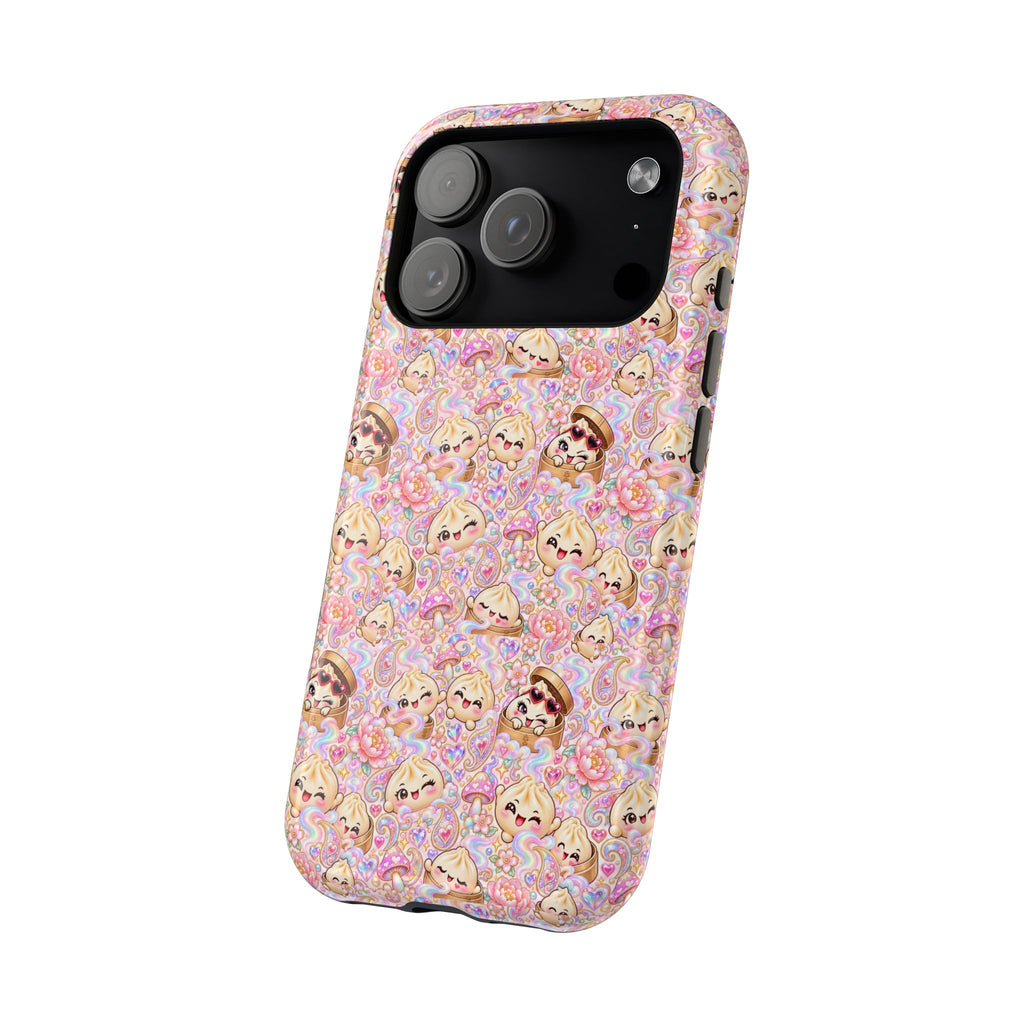 Wanton Dimsum Buns Magnetic Phone Case — Pastel Kawaii Dumplings