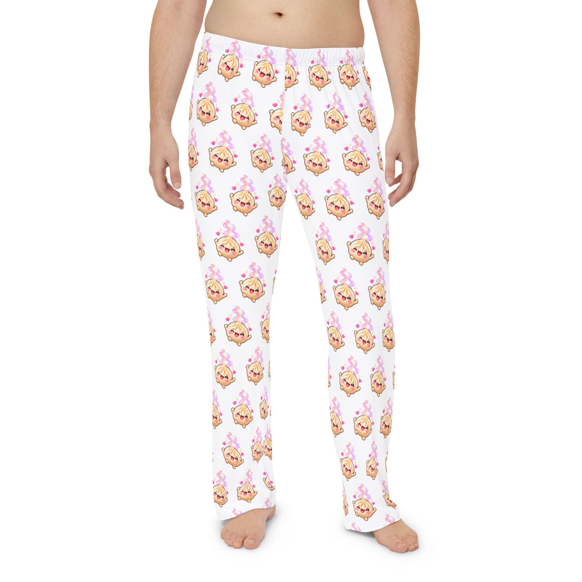 Wanton Dimsum Buns Men's Pajama Pants — Kawaii Dumpling Lounge Pants