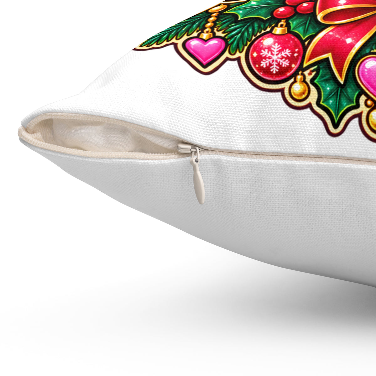 Merry Bunsmas Cute Kawaii Christmas Pillow