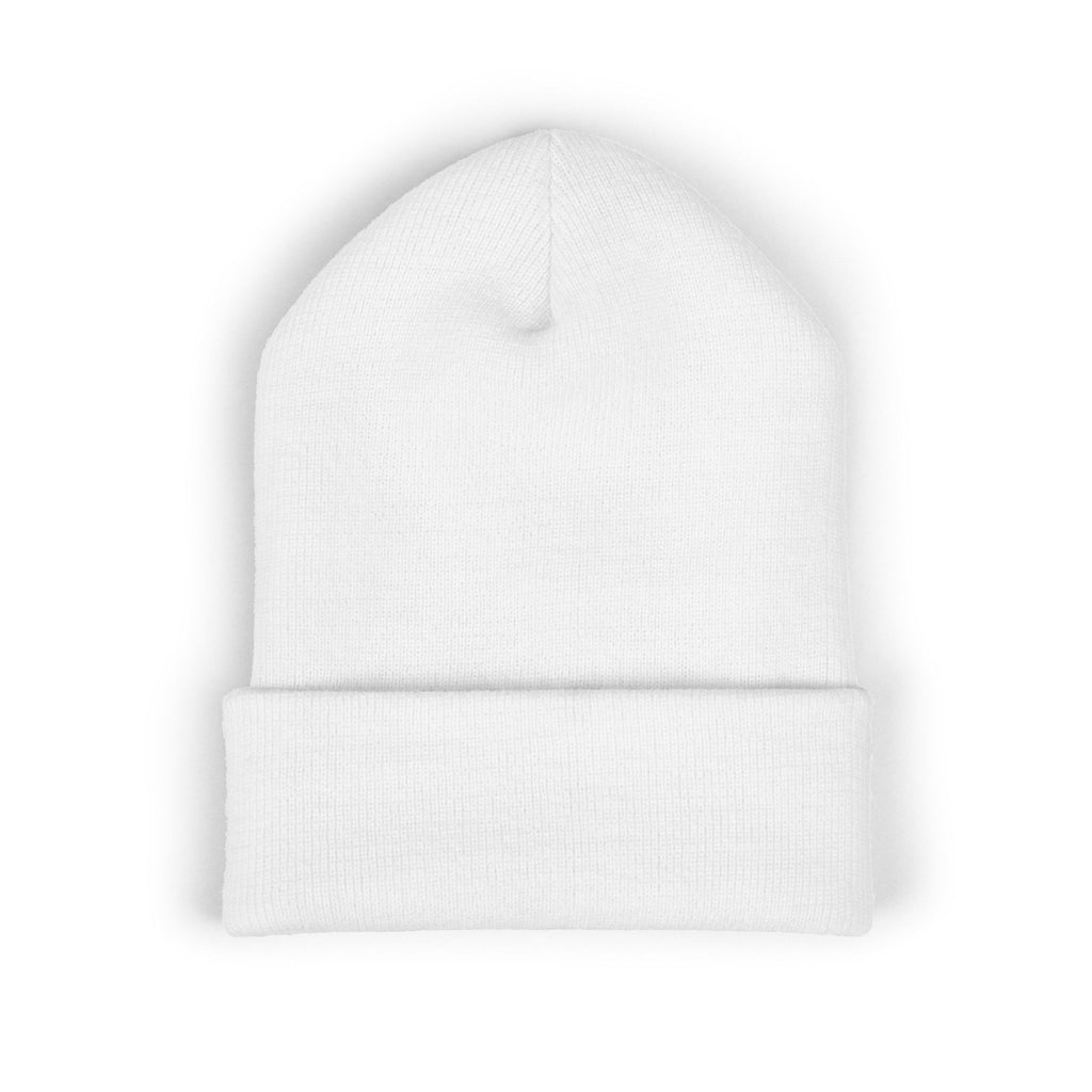 Embroidered Floral 'Love' Cuffed Beanie "Spread More Good Vibes"