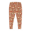 Stuffed Buns Plus Size Fall Leggings — Pumpkin Dumpling Print