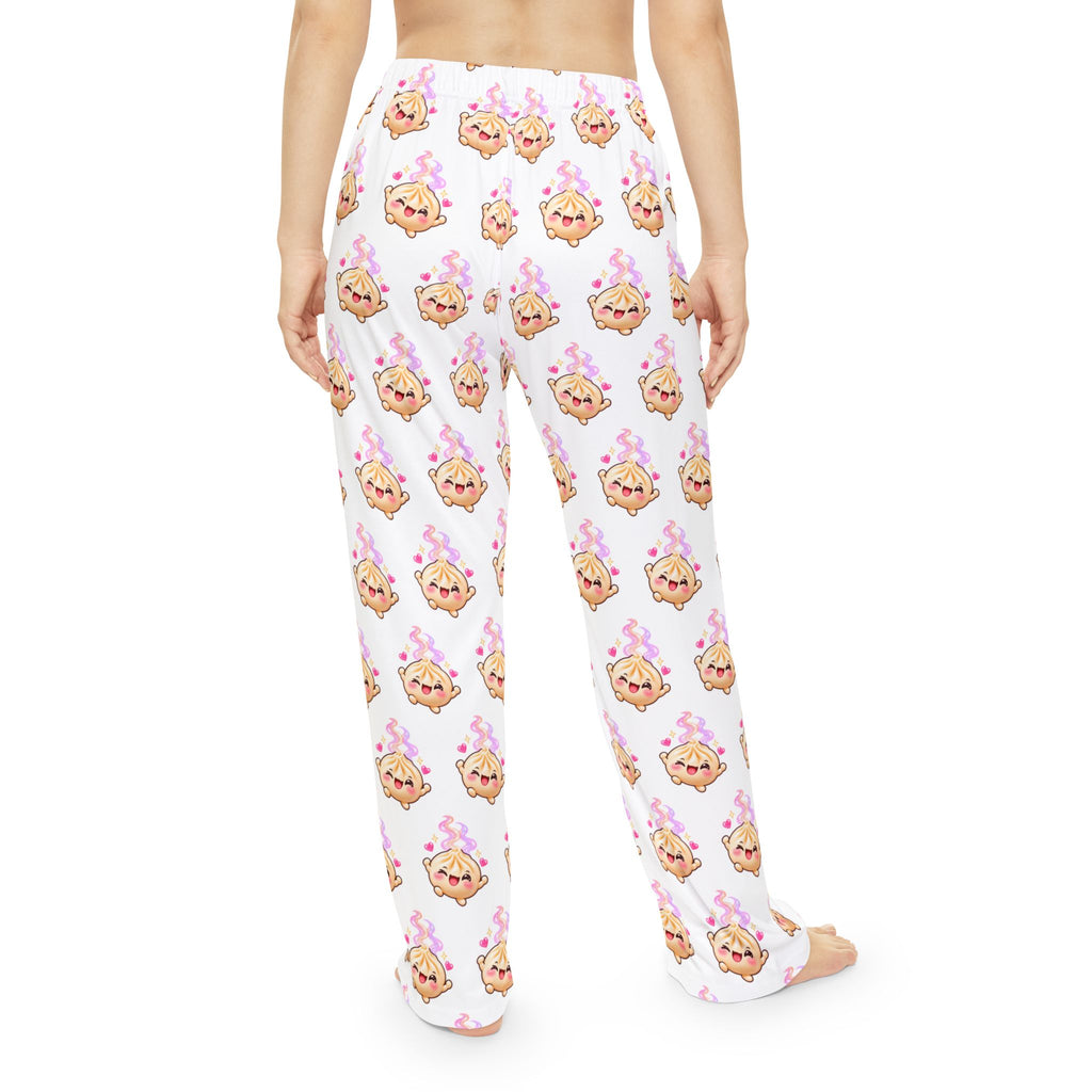 Wanton Dimsum Buns Women's Pajama Pants — Kawaii Dumpling Lounge Pants