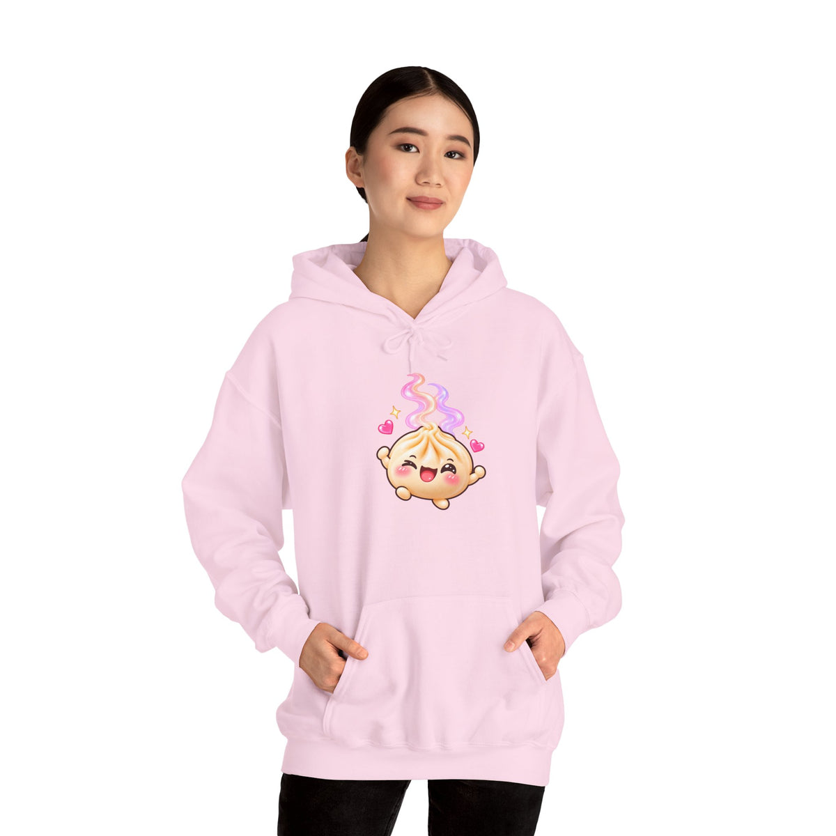 Dim Sum Buns Hoodie — Cute Wanton & Dimsum Graphic Pullover
