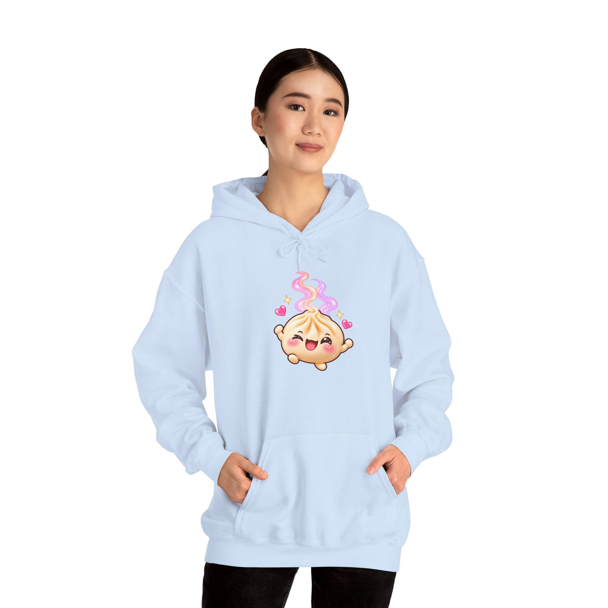 Dim Sum Buns Hoodie — Cute Wanton & Dimsum Graphic Pullover
