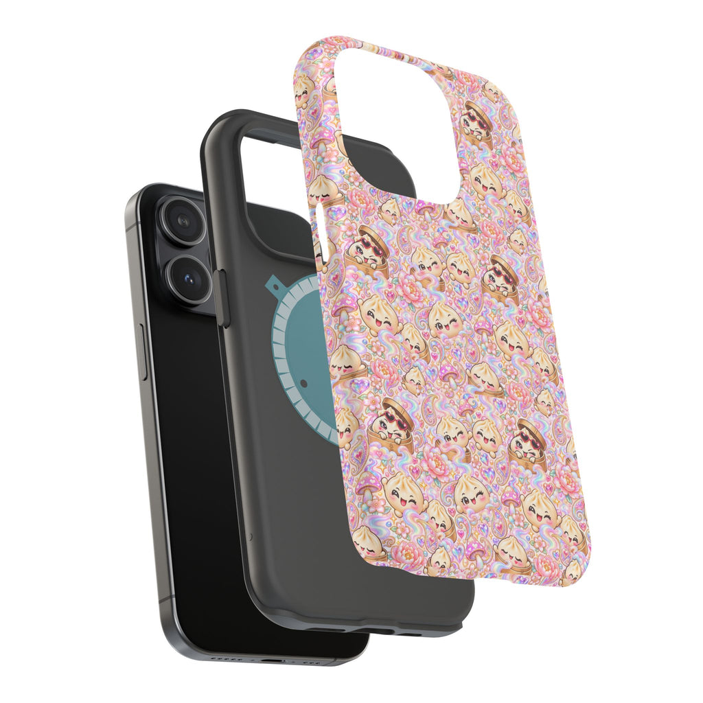 Wanton Dimsum Buns Magnetic Phone Case — Pastel Kawaii Dumplings