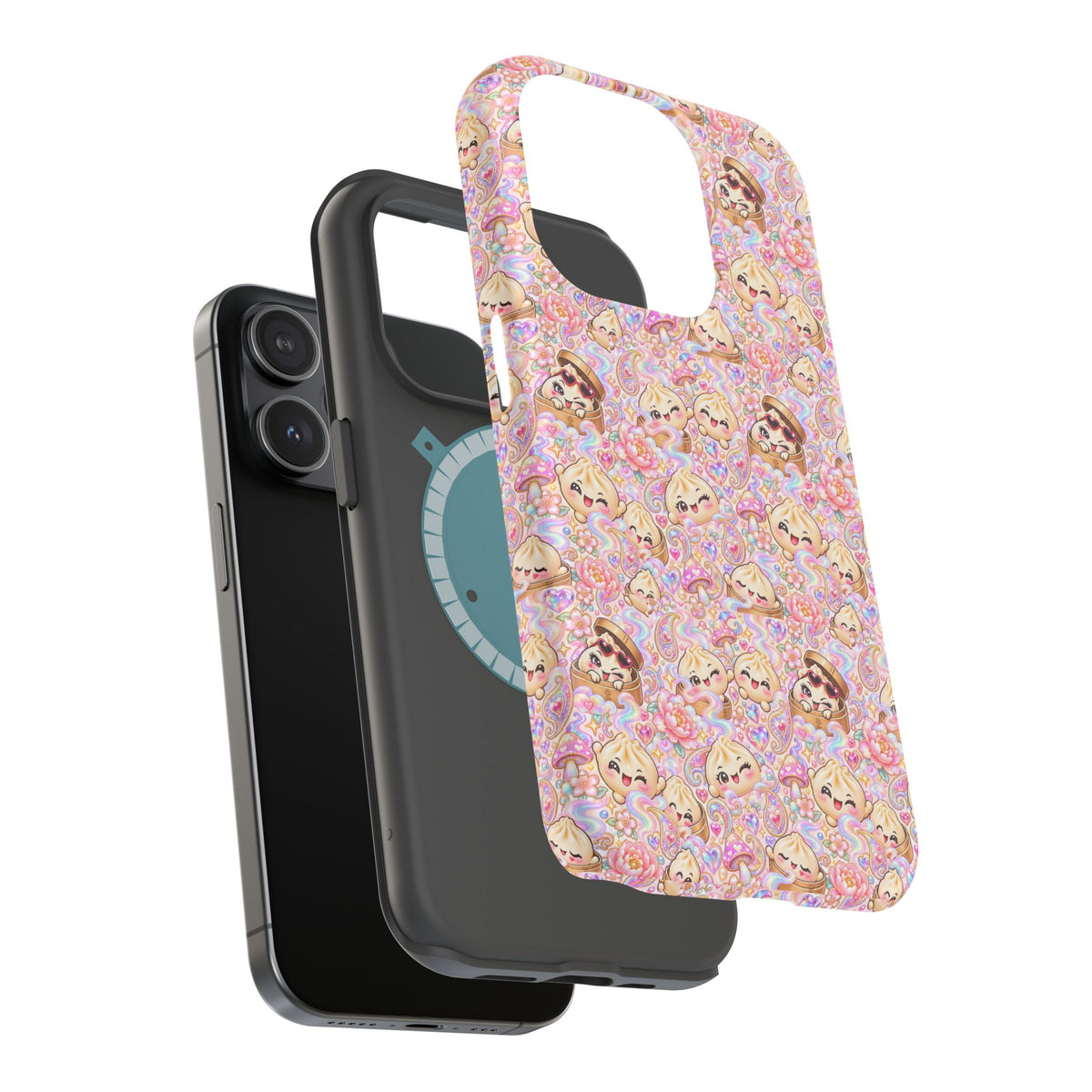 Wanton Dimsum Buns Magnetic Phone Case — Pastel Kawaii Dumplings