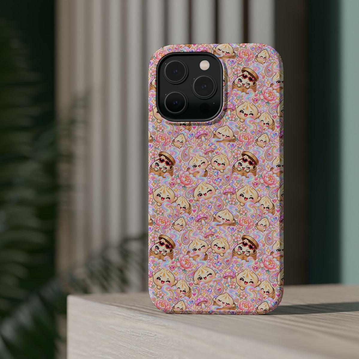 Wanton Dimsum Buns Magnetic Phone Case — Pastel Kawaii Dumplings