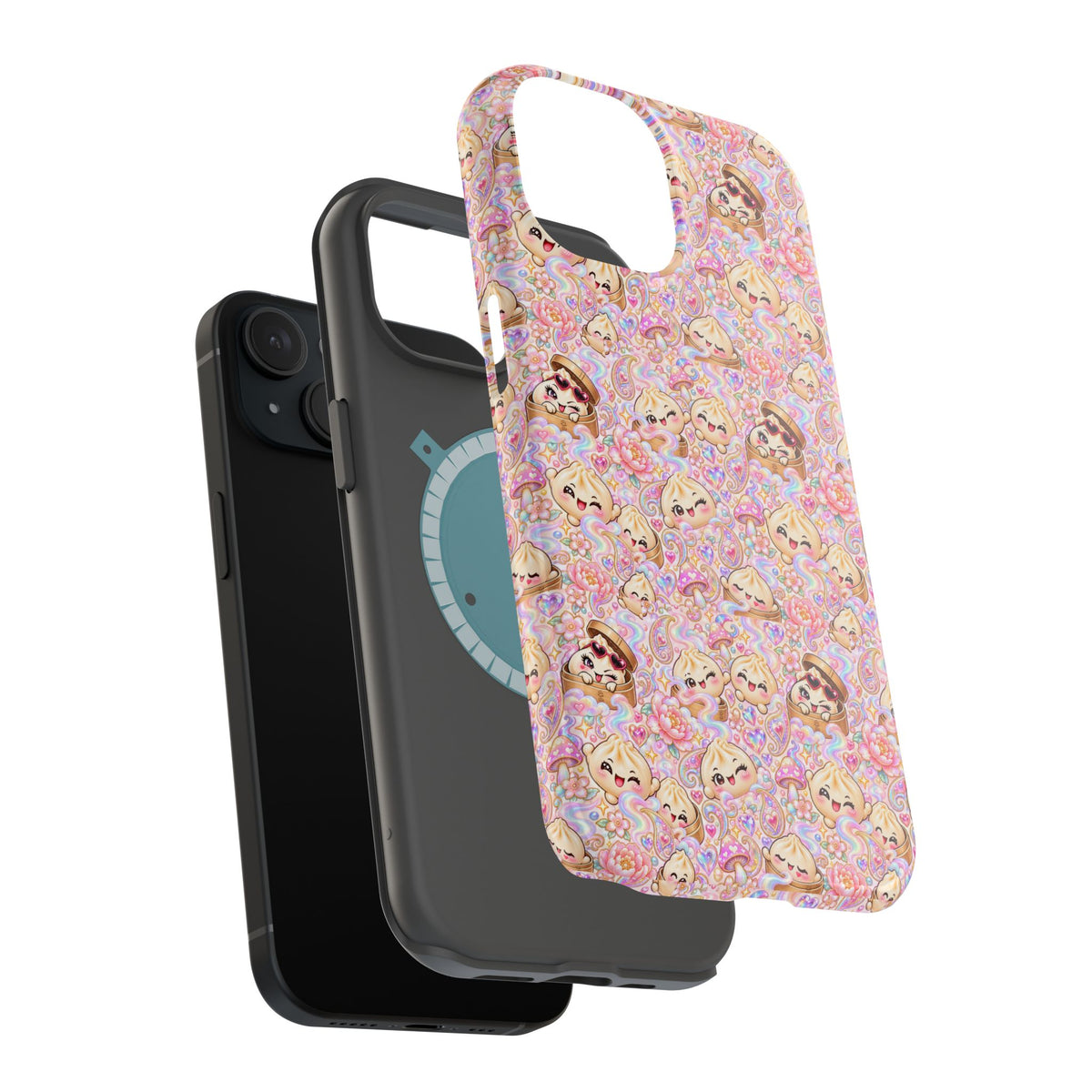 Wanton Dimsum Buns Magnetic Phone Case — Pastel Kawaii Dumplings