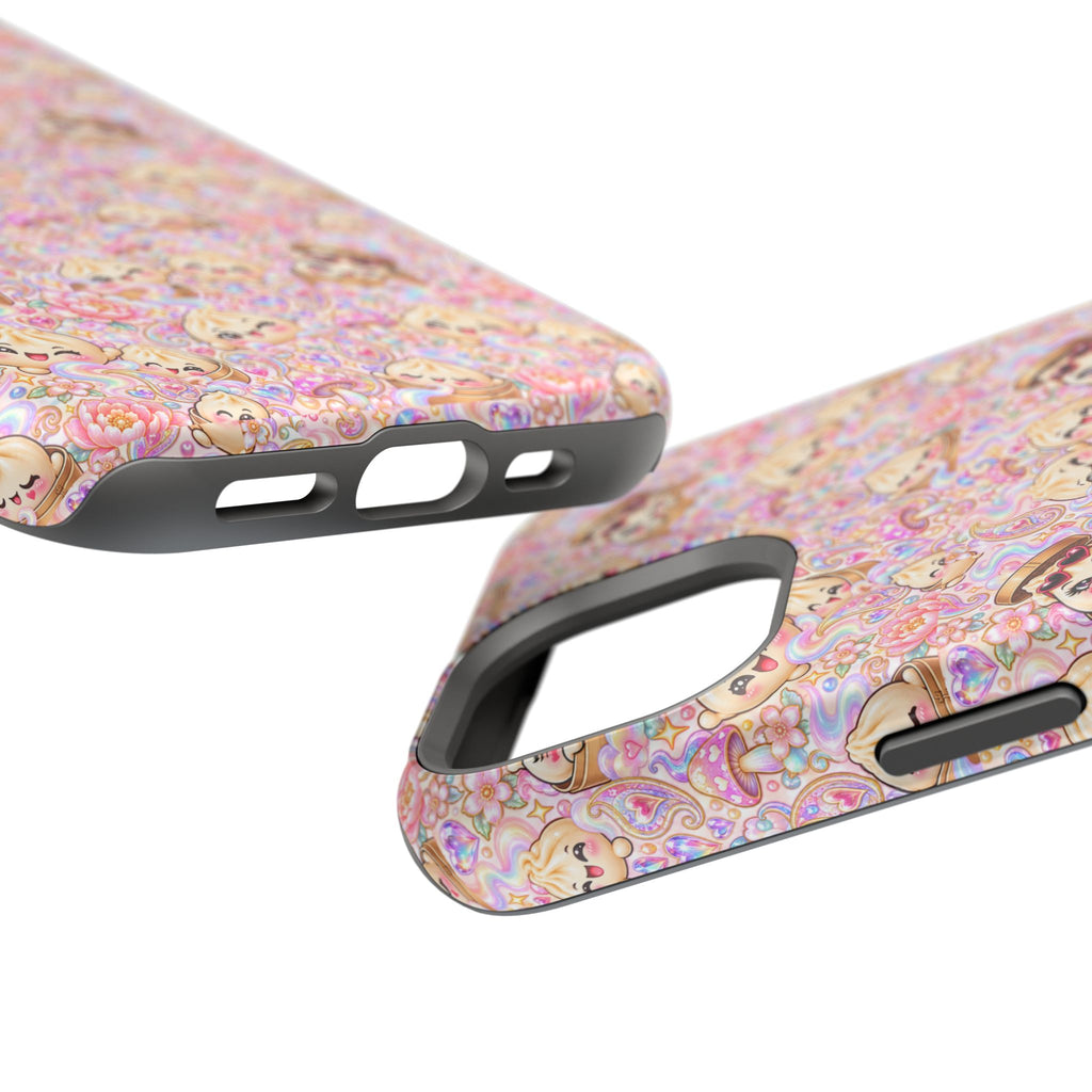 Wanton Dimsum Buns Magnetic Phone Case — Pastel Kawaii Dumplings