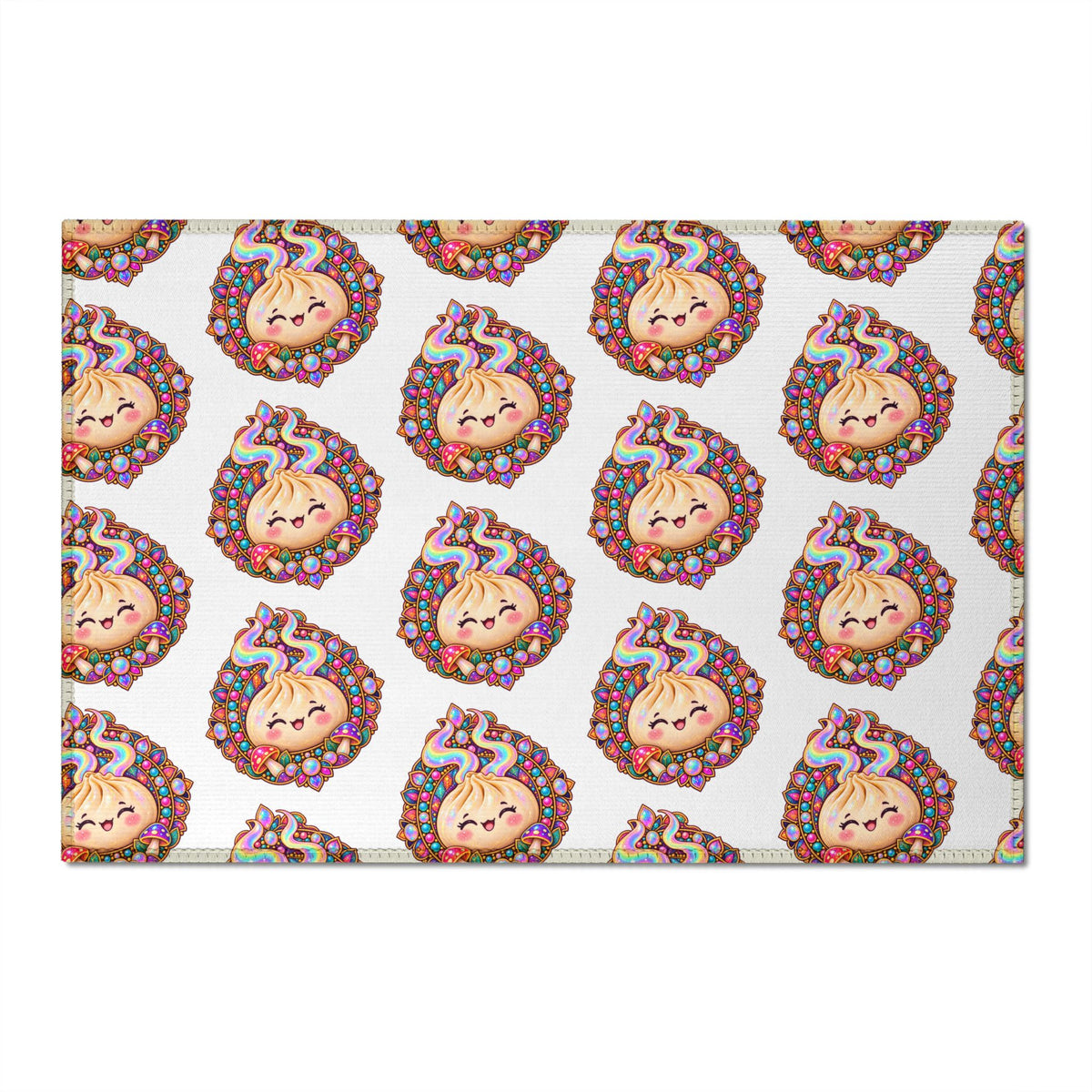 Cute Sprinkle Dumpling Chenille Rug — Washable Kitchen & Kids Room Mat