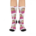 Cushioned Crew Socks — Cute ‘Freshly Steamed’ Cartoon Dumpling Pattern