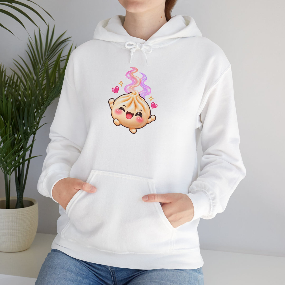 Dim Sum Buns Hoodie — Cute Wanton & Dimsum Graphic Pullover