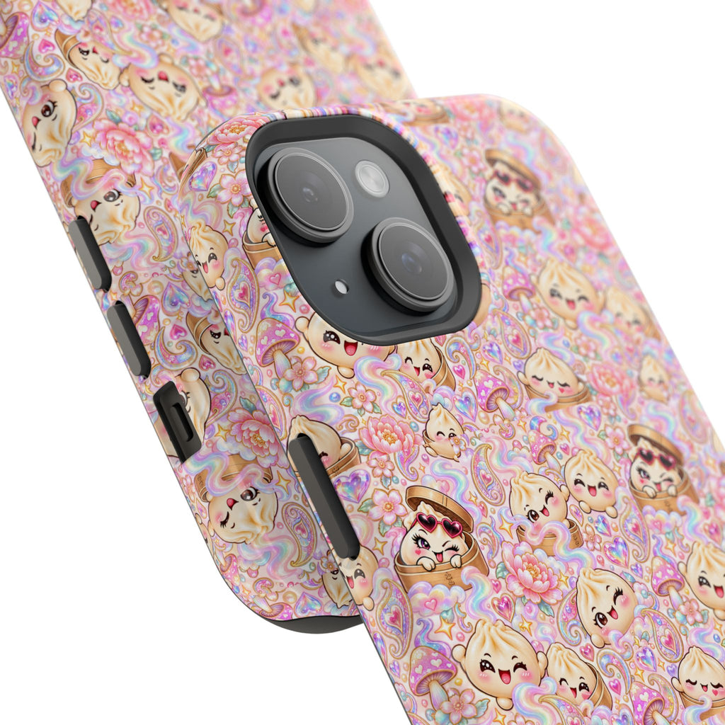 Wanton Dimsum Buns Magnetic Phone Case — Pastel Kawaii Dumplings