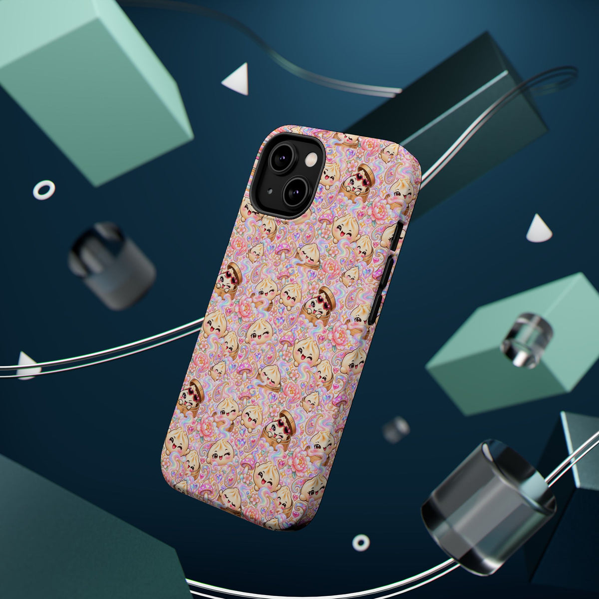 Wanton Dimsum Buns Magnetic Phone Case — Pastel Kawaii Dumplings