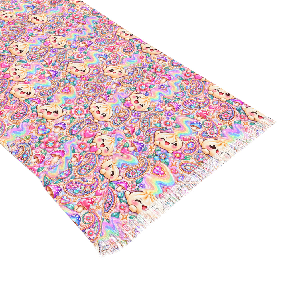 Dimsum Dream Light Scarf — Pastel Kawaii Festival Wrap