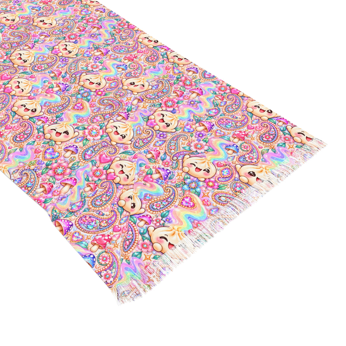 Dimsum Dream Light Scarf — Pastel Kawaii Festival Wrap