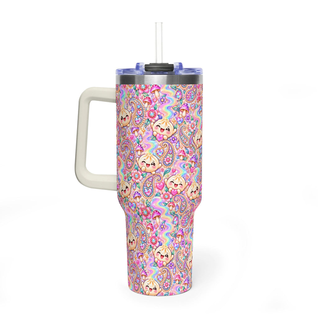 Wanton Dimsum Buns 40oz Rainbow Dumpling Tumbler — Insulated Travel Cup