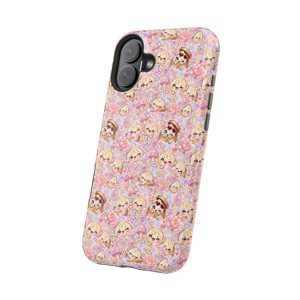 Wanton Dimsum Buns Magnetic Phone Case — Pastel Kawaii Dumplings