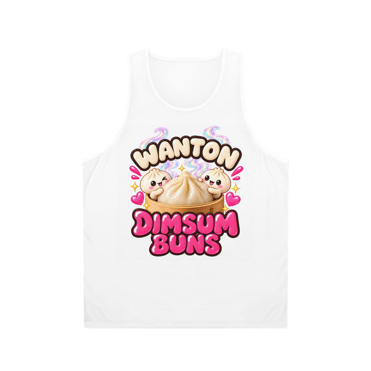 Wanton Dimsum Buns Festival Tank Top — Kawaii Dumpling Graphic