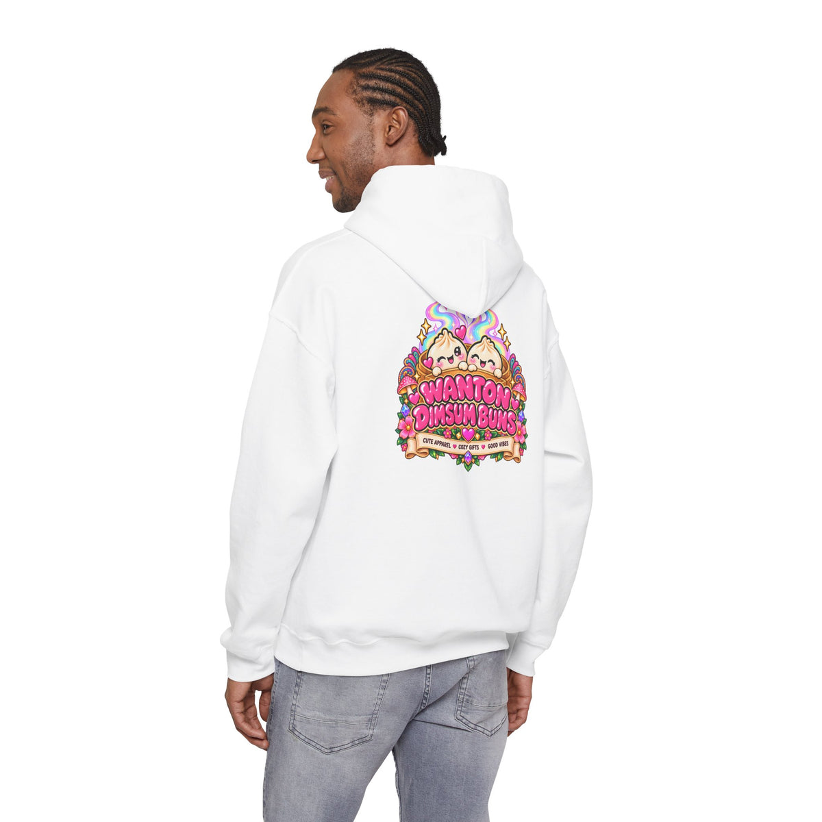 Dim Sum Buns Hoodie — Cute Wanton & Dimsum Graphic Pullover