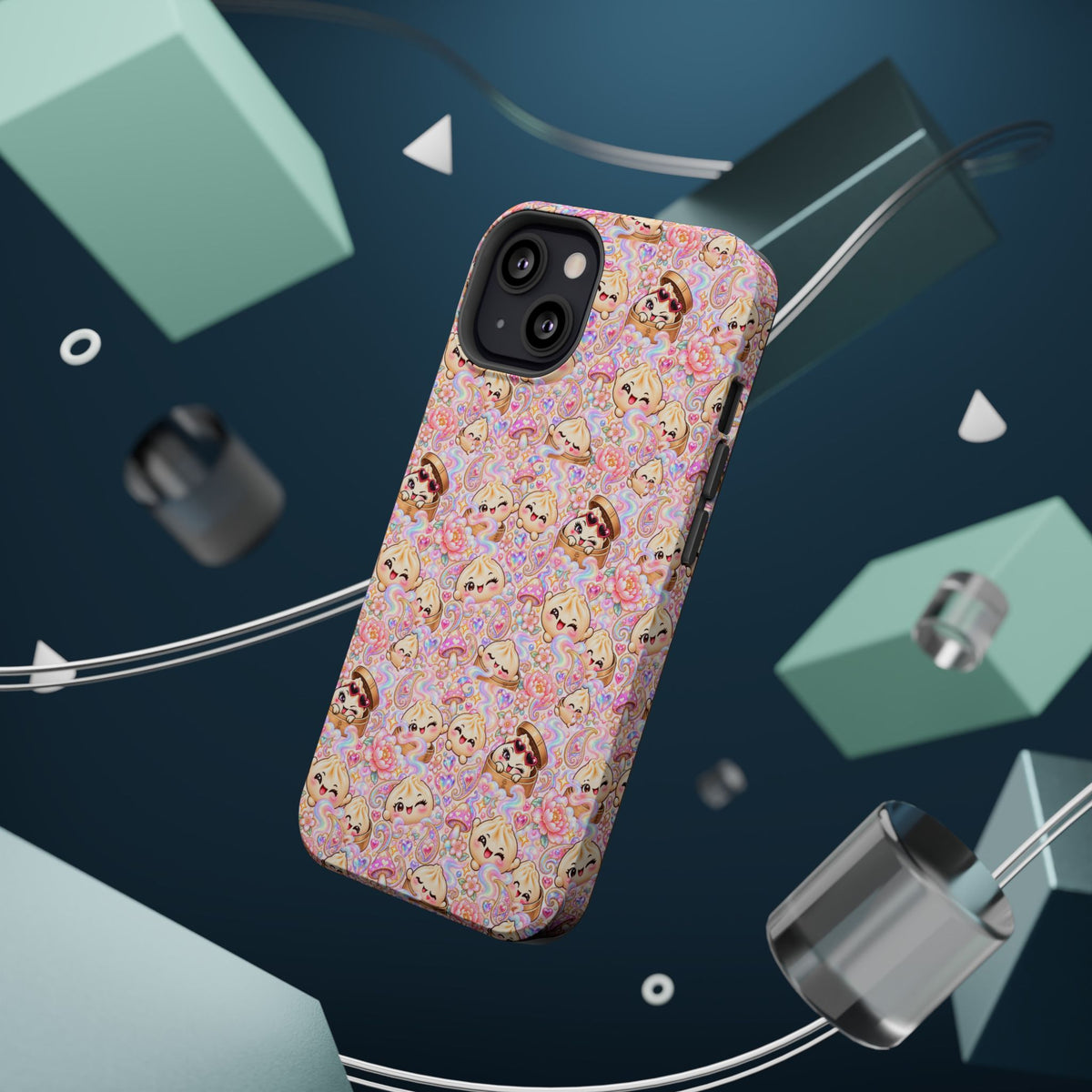 Wanton Dimsum Buns Magnetic Phone Case — Pastel Kawaii Dumplings