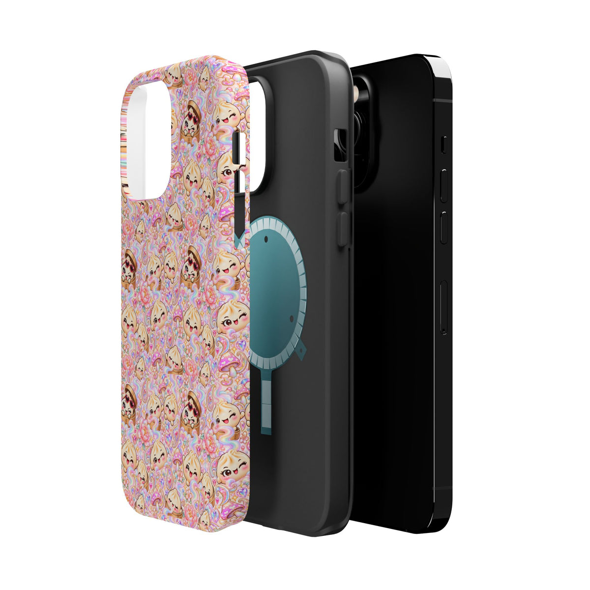 Wanton Dimsum Buns Magnetic Phone Case — Pastel Kawaii Dumplings