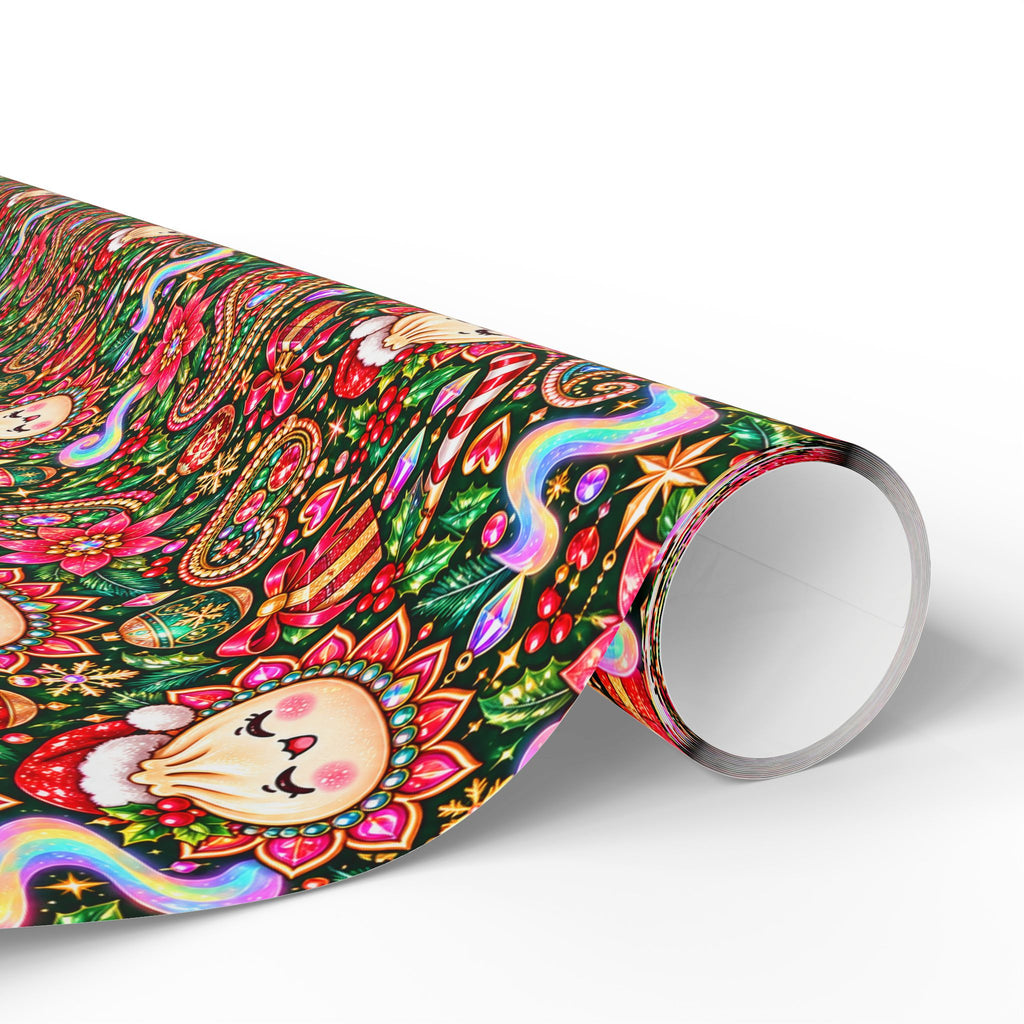 Merry Bunsmas Christmas Wrapping Paper — Psychedelic Dumpling Gift Wrap