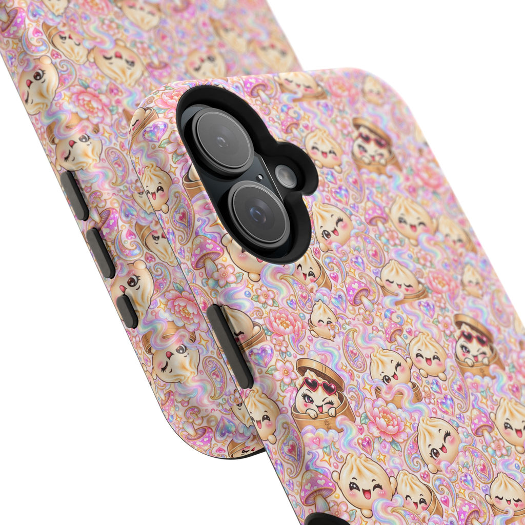 Wanton Dimsum Buns Magnetic Phone Case — Pastel Kawaii Dumplings