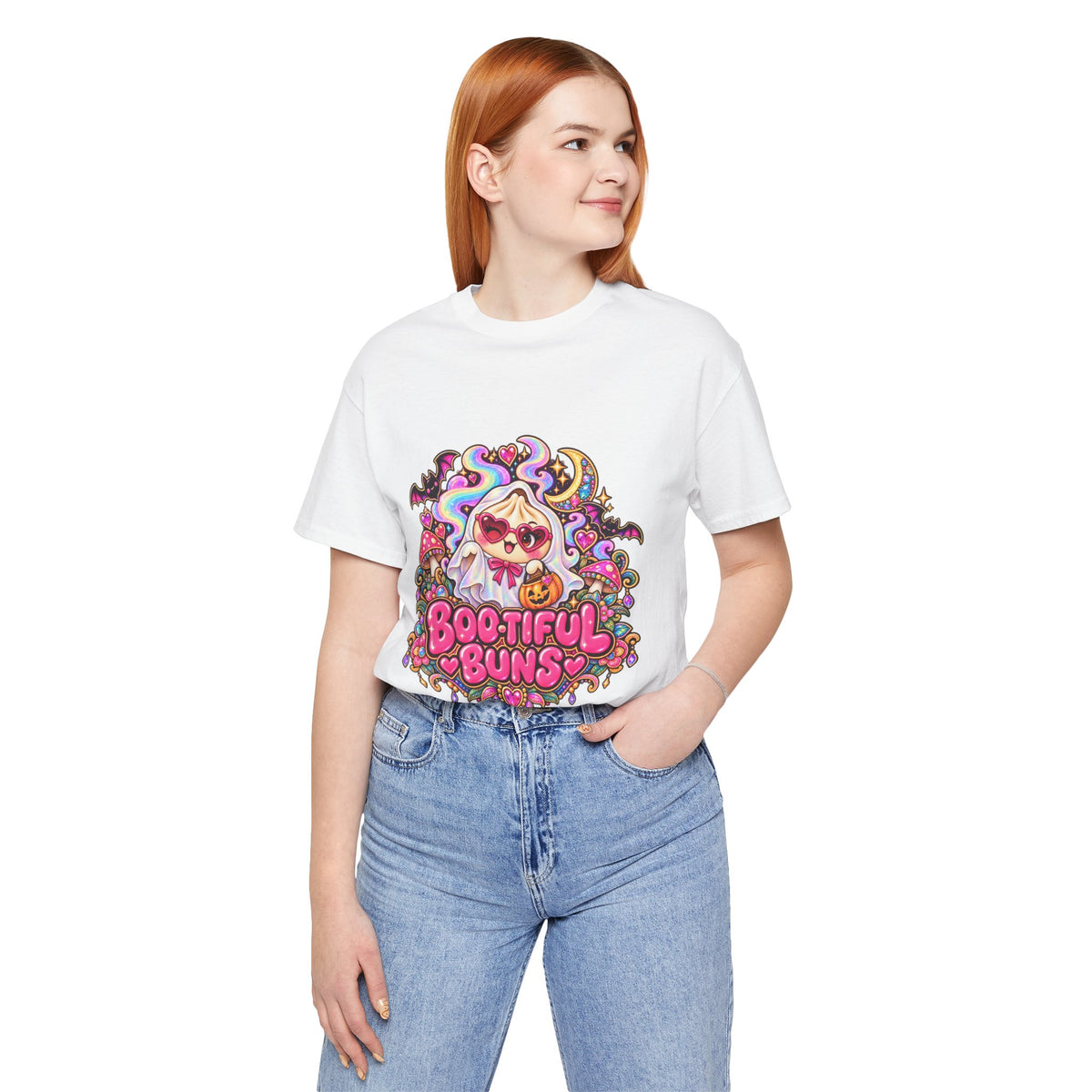 Boo-tiful Buns Halloween T-Shirt — Ghost & Pumpkin Dumpling Tee