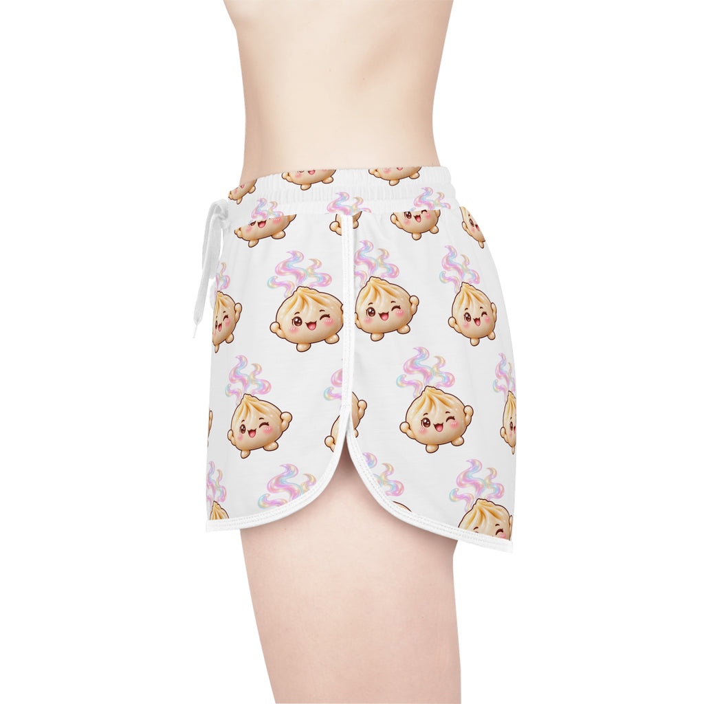 Cozy Buns Relaxed Shorts — Kawaii Dumpling Lounge Shorts