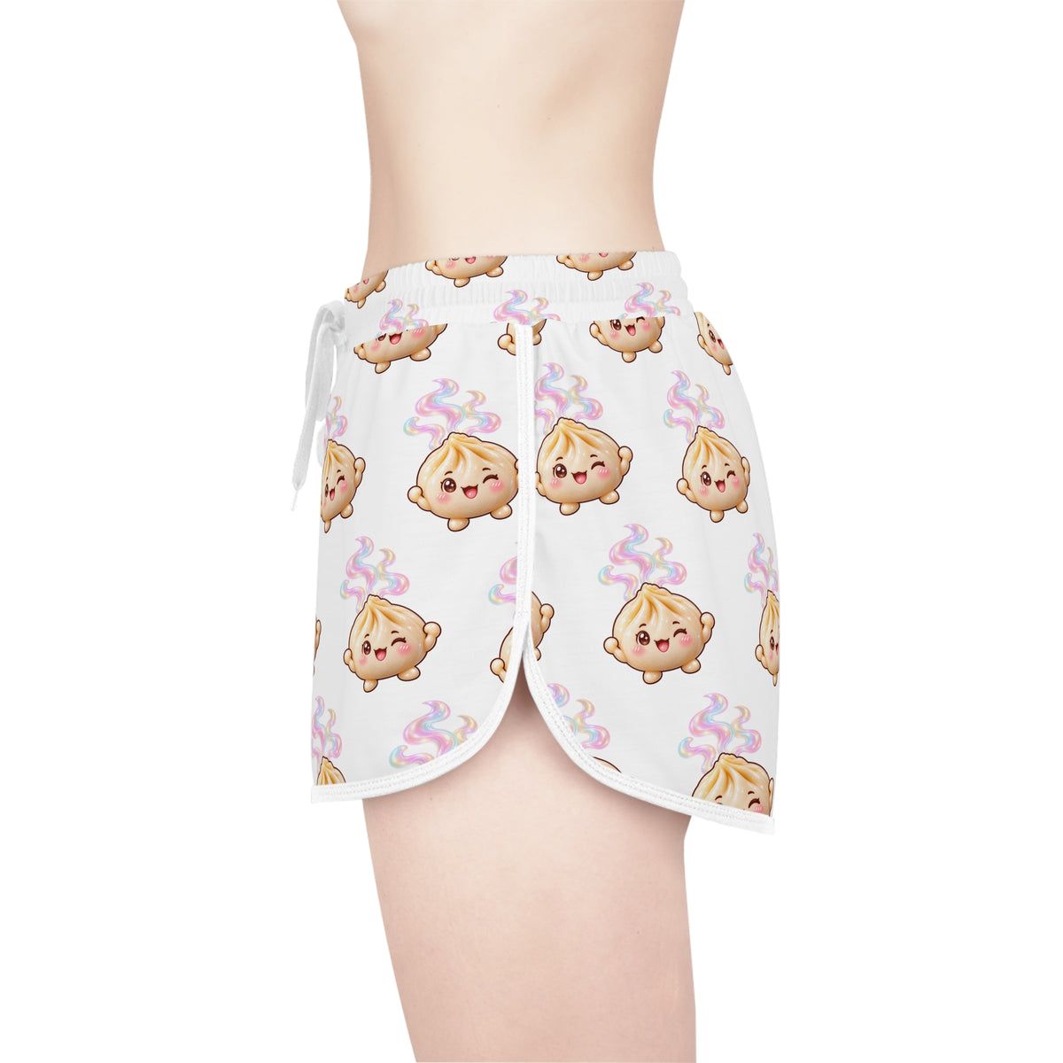 Cozy Buns Relaxed Shorts — Kawaii Dumpling Lounge Shorts