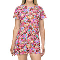 Candyland Dumpling T-Shirt Dress — Kawaii Dessert Print