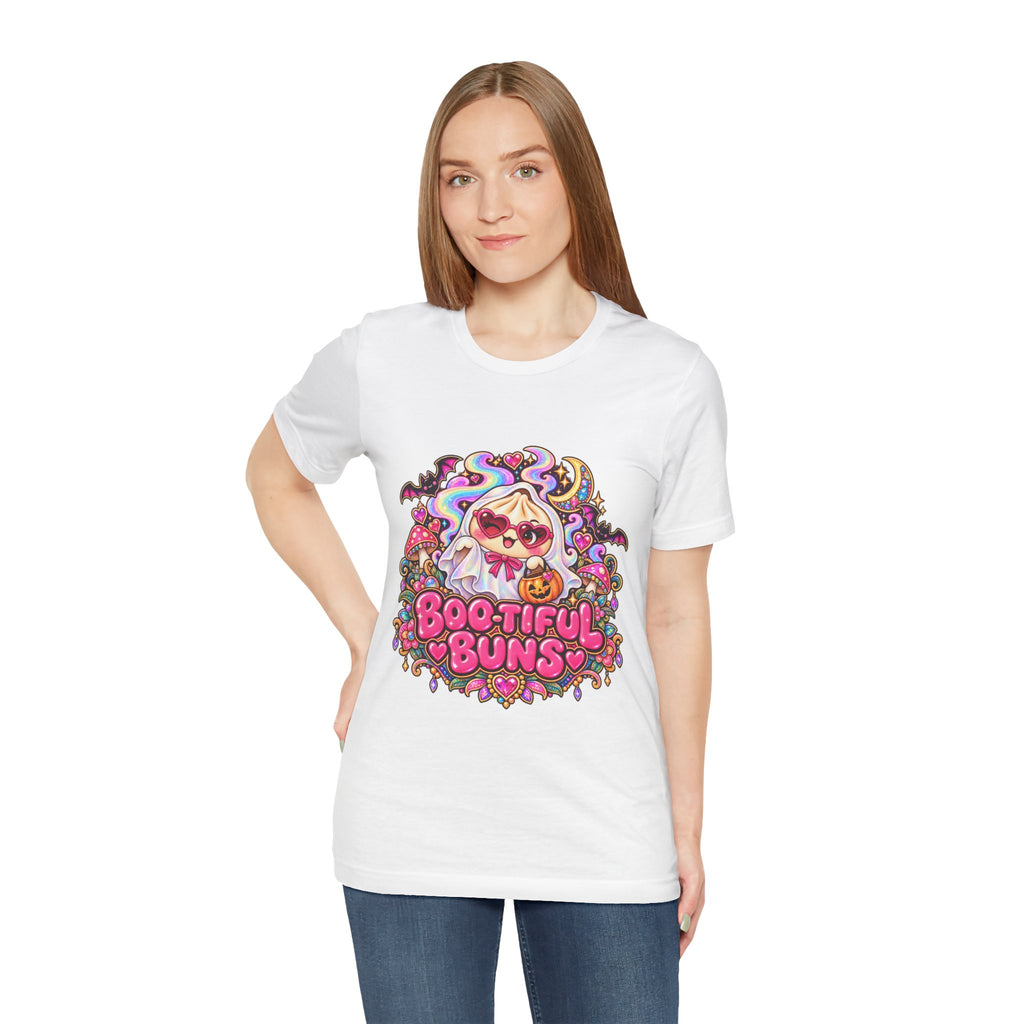 Boo-tiful Buns Halloween T-Shirt — Ghost & Pumpkin Dumpling Tee
