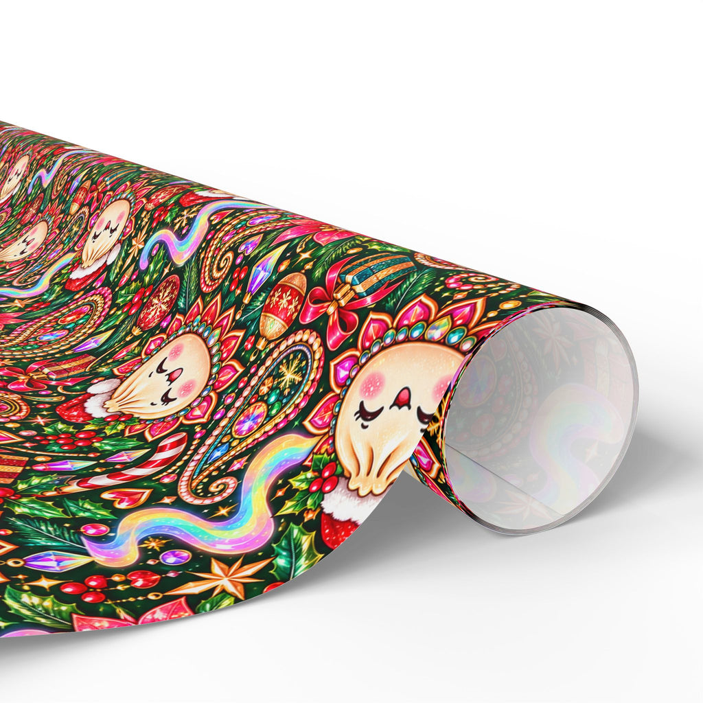 Merry Bunsmas Christmas Wrapping Paper — Psychedelic Dumpling Gift Wrap