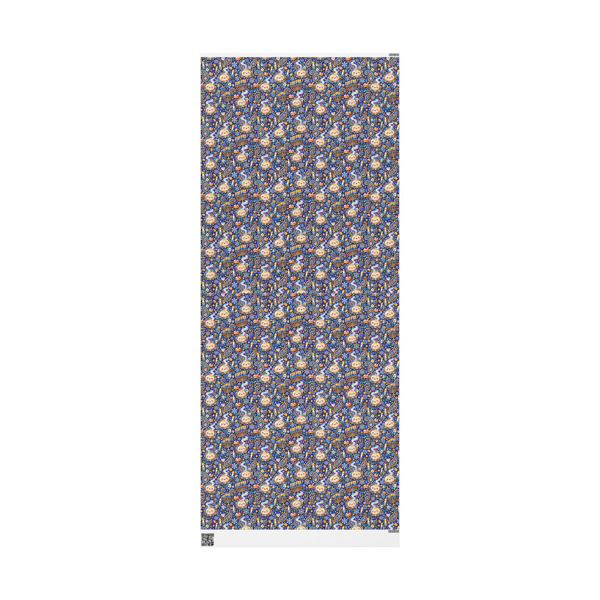 Eight Cozy Nights Hanukkah Wrapping Paper — Kawaii Dumpling Gift Wrap
