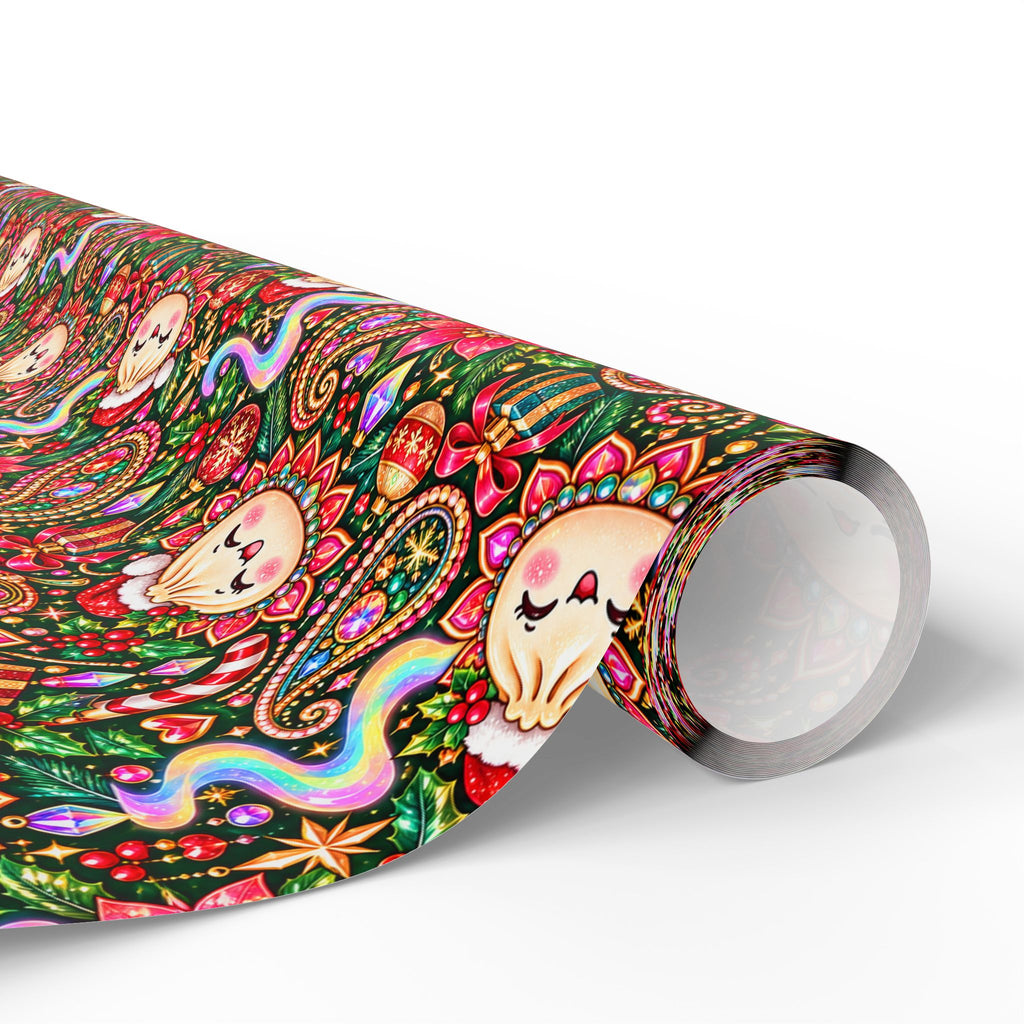 Merry Bunsmas Christmas Wrapping Paper — Psychedelic Dumpling Gift Wrap