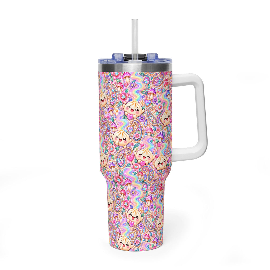 Wanton Dimsum Buns 40oz Rainbow Dumpling Tumbler — Insulated Travel Cup