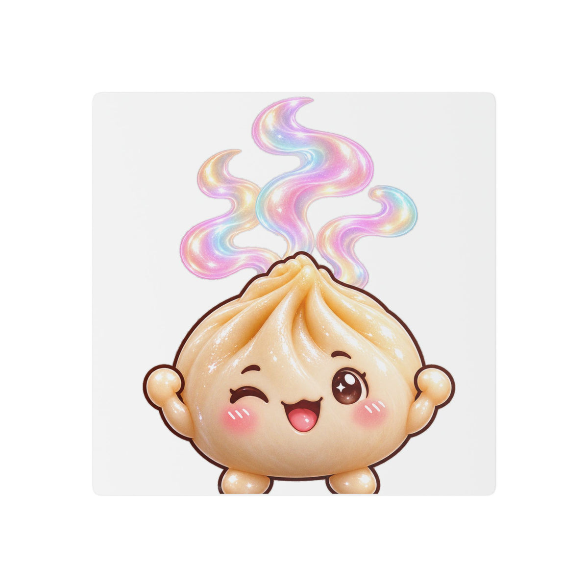 Rainbow Steam Dumpling Temporary Tattoo — Festival Body Art