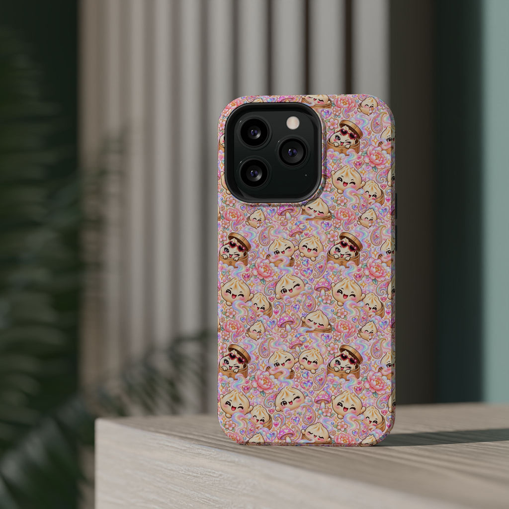 Wanton Dimsum Buns Magnetic Phone Case — Pastel Kawaii Dumplings