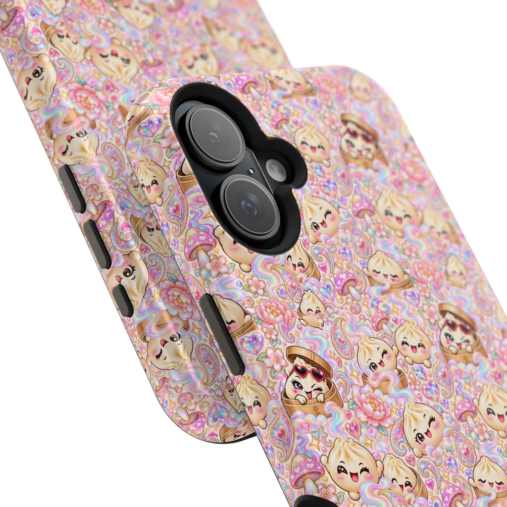 Wanton Dimsum Buns Magnetic Phone Case — Pastel Kawaii Dumplings