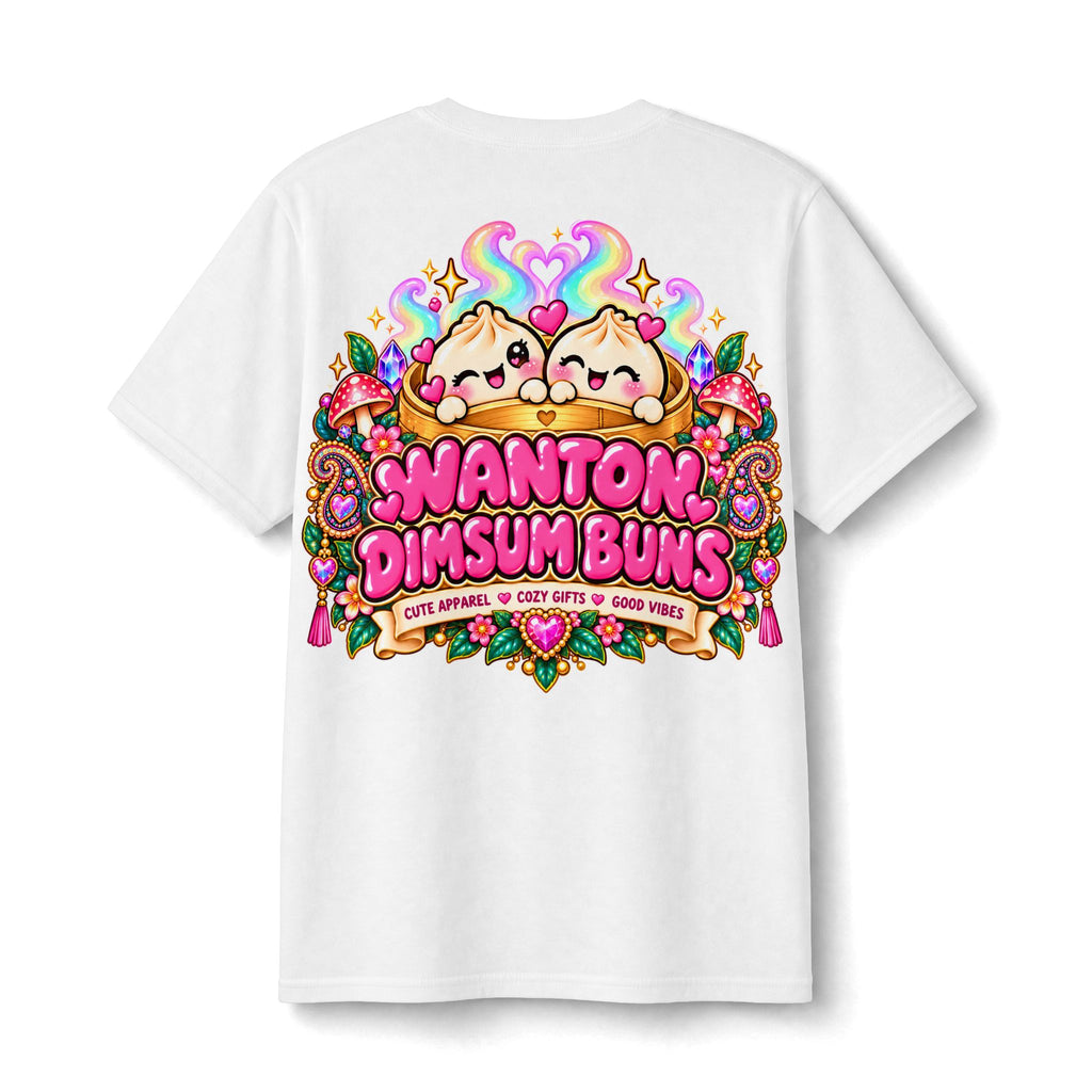 Youth Tee — "Wanton Dim Sum Buns" Cute Kawaii Dumpling Graphic Shirt
